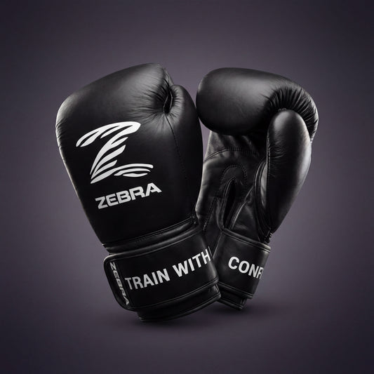 Zebra Pro Signature Strap Training Gloves - Black