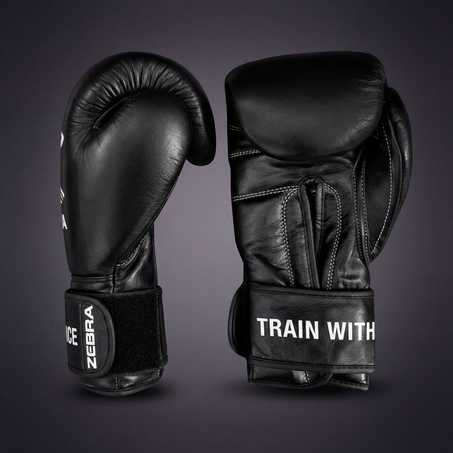 Zebra Pro Signature Strap Training Gloves - Black