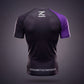Zebra Ranked Rashguard - Purple Belt - Short Sleeve