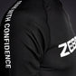 Zebra Short Sleeve Rashguard - Black