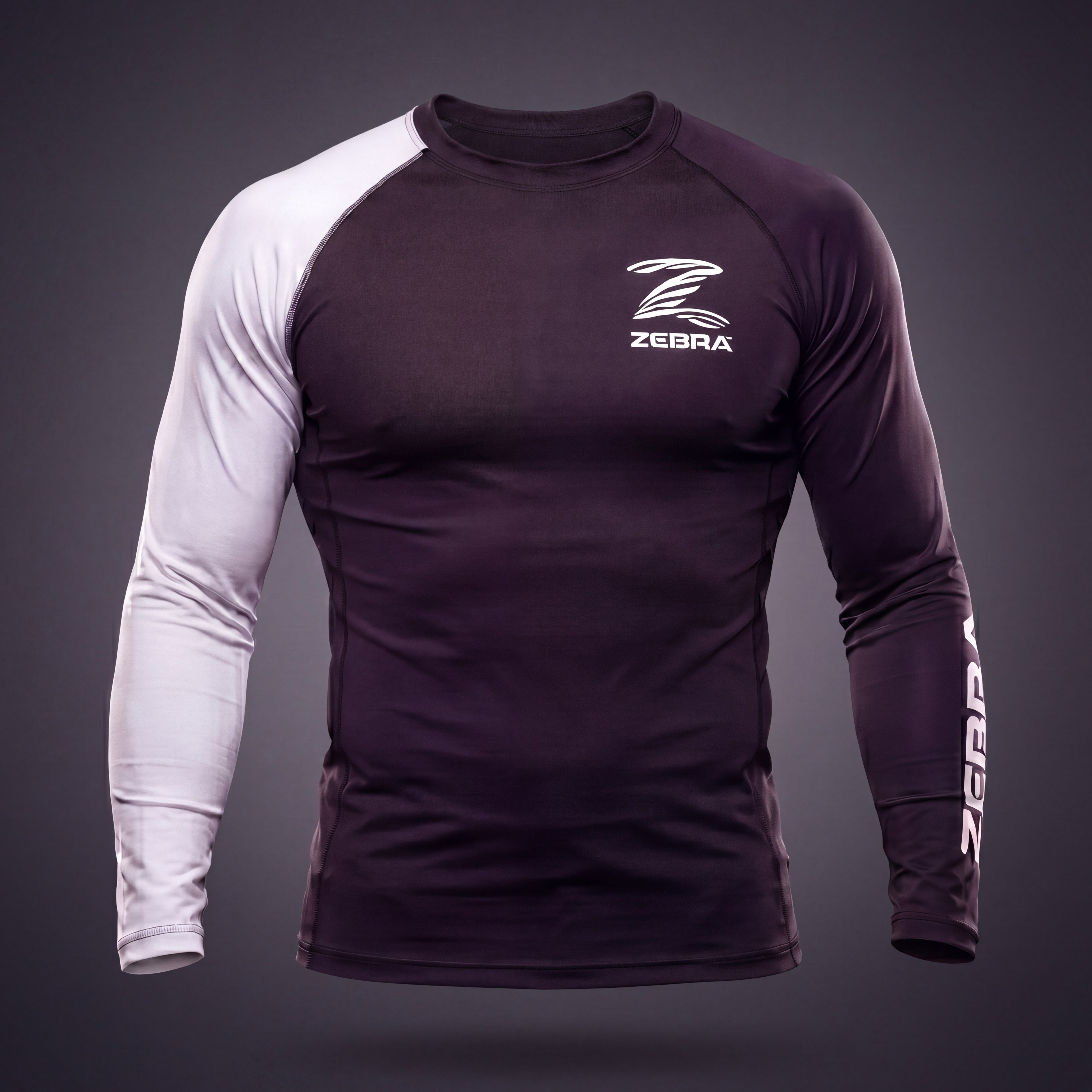 Zebra Ranked Rashguard - White Belt - Long Sleeve – Zebra Shop