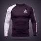 Zebra Ranked Rashguard - White Belt - Long Sleeve