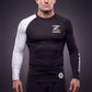 Zebra Ranked Rashguard - White Belt - Long Sleeve