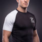 Zebra Ranked Rashguard - White Belt - Short Sleeve