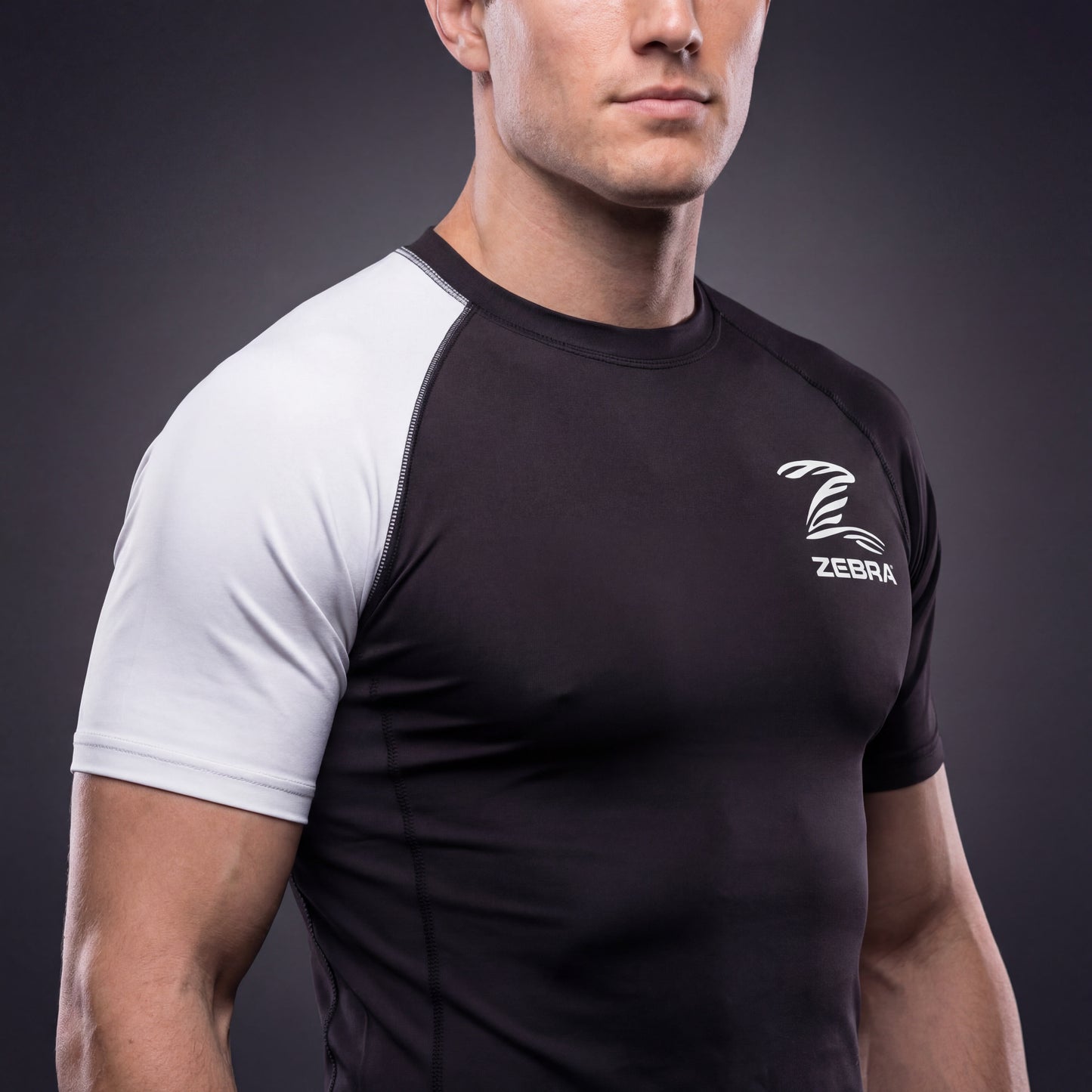 Zebra Ranked Rashguard - White Belt - Short Sleeve